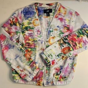 H&M Floral Bomber Jacket